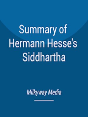 cover image of Summary of Hermann Hesse's Siddhartha